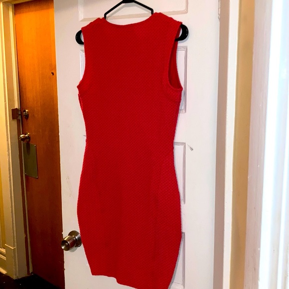 Red knee dress L - PULL&BEAR - Picture 4 of 4